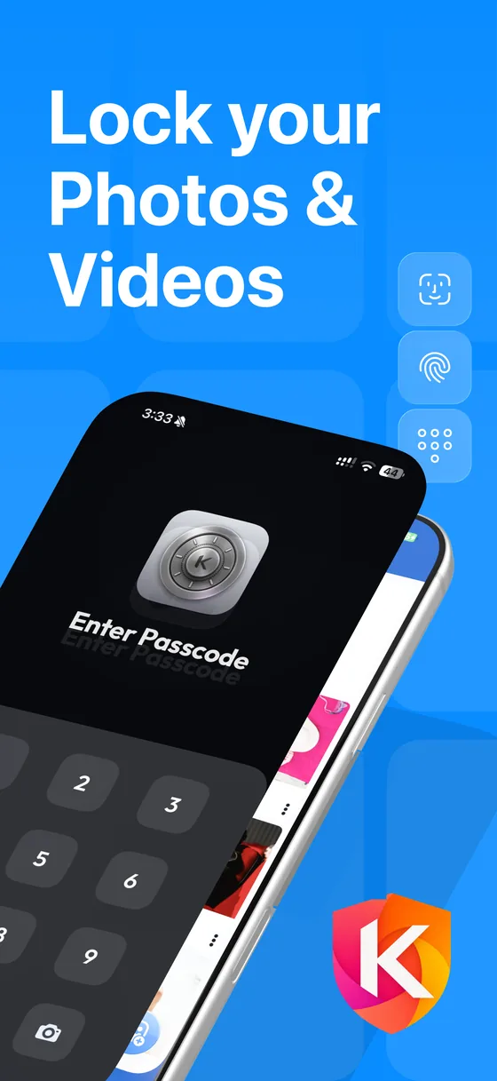 Kryptis screenshot: lock your photos and videos